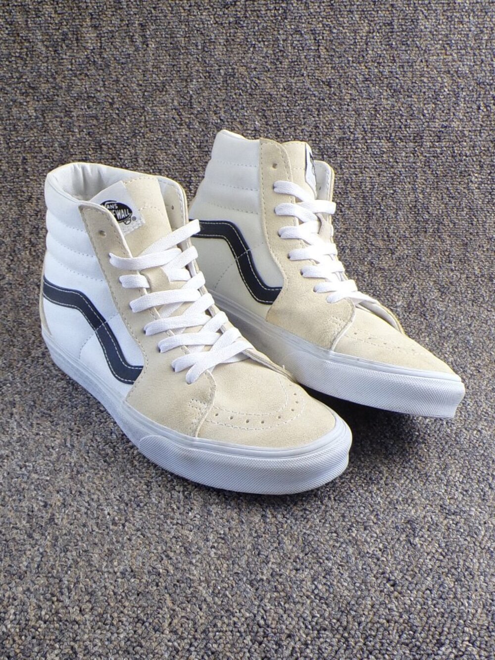 Vans Sk8-Hi Classic Sport Dress Blues True White High Top Sneakers Men's 8